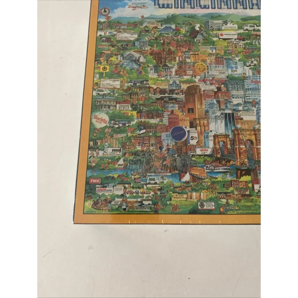 City Of Cincinnati Ohio, USA 1988 Jigsaw Puzzle by Buffalo Games 504 Pieces-NEW